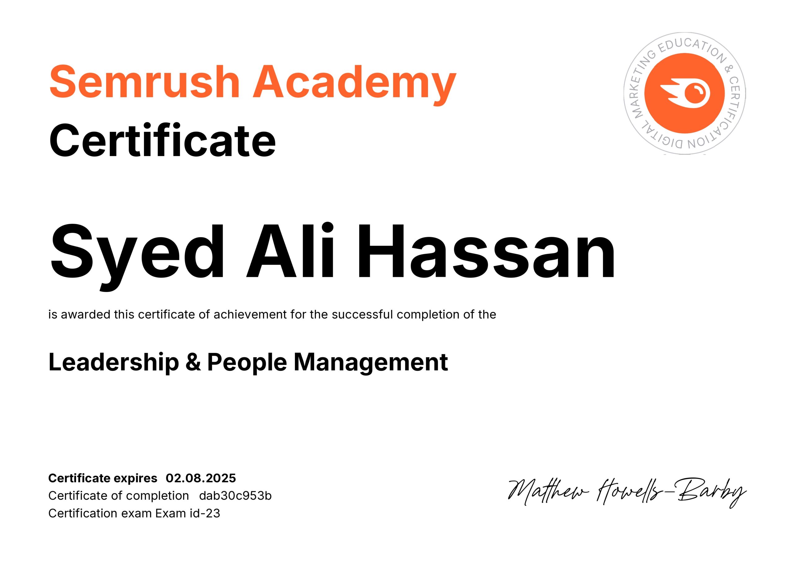 Leadership & People Management - Semrush